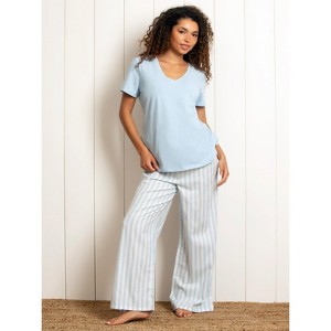 Felina - Mirielle V-Neck Pajama Set - Soft Cotton, Relaxed Fit, All-Season Comfort - 1 of 4