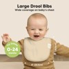 KeaBabies 8pk Organic Baby Bibs for Boy, Baby Drool Bib for Baby Boys and Girls, Newborn Teething Bibs - 2 of 4