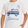 Boys' Ford Bronco Short Sleeve Americana Graphic T-Shirt - Off-White - 2 of 4