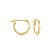 Ross-Simons Child's .20 ct. t.w. CZ Hoop Drop Earrings in 14kt Yellow Gold - 3 of 4