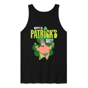 Men's - SpongeBob Squarepants - Happy St. Patricks Day Graphic Tank Top - 1 of 4