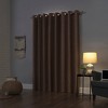 Kline Burlap Weave Thermal 100% Blackout Grommet Top Curtain Panel - Sun Zero - image 2 of 4