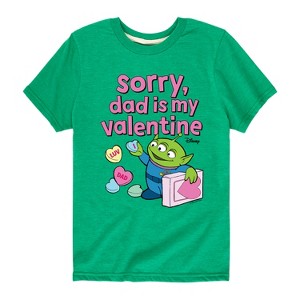 Boys' - Toy Story - Sorry Dad My Valentine Short Sleeve Graphic T-Shirt - 1 of 4