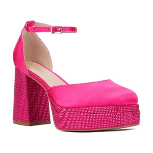 Fashion To Figure Women's Martine 2 Gemmed Platform - Wide Width - 1 of 4
