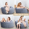 Big Huge Giant Bean Bag Chair,Cozy Lazy Sofa,48 Inch Memory Foam Bean Bag Chairs - 3 of 4