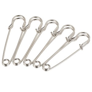 Unique Bargains Metal Blankets Crafts Brooch Making Home Sewing Large Safety Pins 15 Pcs - 1 of 4