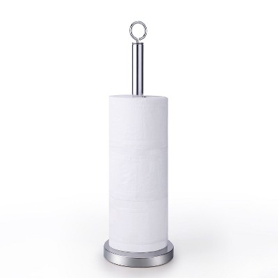 Elite Heavy Weighted Chrome Spare Toilet Paper Roll Holder Stand