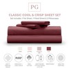 Pillow Gal Classic Cool & Crisp 100% Cotton Percale 4-Piece Sheet Set - 2 of 4