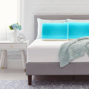 Contour Bubble Gel Memory Foam Medium Bed Pillow - Comfort Revolution - 1 of 4