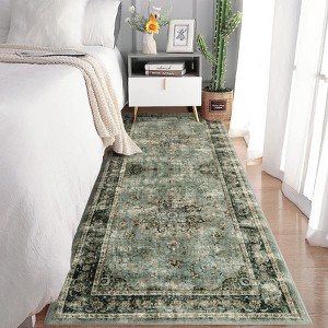 Area Rug Living Room, Vintage Washable Non-Slip Rugs, Carpet for Bedroom, Kitchen, Hallway, Dining Room - 1 of 4