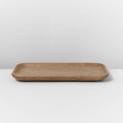 Countertop Tray White Oak Tray Pedestal Tray Kitchen Counter Tray Bathroom  Vanity Tray Wooden Tray 