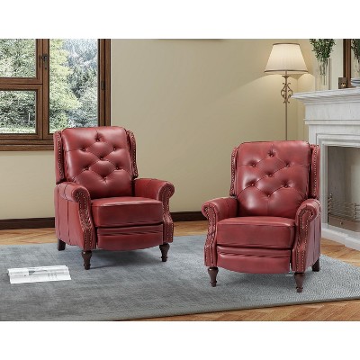 Red 2024 swivel recliner