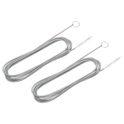 Unique Bargains Stainless Steel Flexible Nylon AC Drain Line Cleaner Tool Brush 2 Pcs