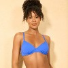 Women's Longline Ring Detail Underwire Bikini Top - Shade & Shore™ - 3 of 4