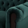 59" Chesterfield Velvet Loveseat with Tufted Buttons, Forest Green - 4 of 4