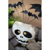 Kalalou Painted Metal Halloween Skull with Bats Yard Art – Indoor & Outdoor Decor - 3 of 3