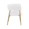 Meridian Furniture,Creston Durable Linen Textured Fabric Dining Chair - 4 of 4
