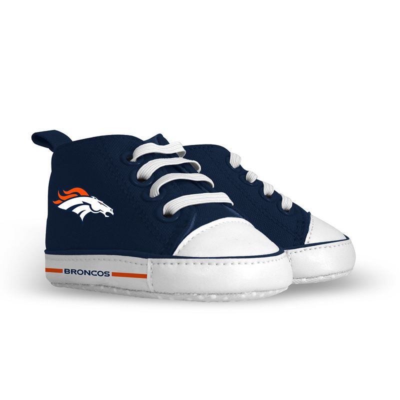 Baby Fanatic Pre-Walkers High-Top Unisex Baby Shoes -  NFL Denver Broncos, 1 of 6