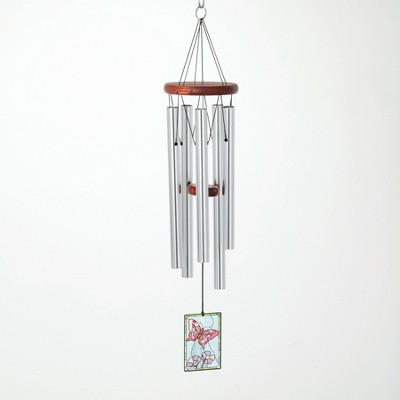 Woodstock Windchimes Decor Chime Butterfly, Wind Chimes For Outside, Wind Chimes For Garden, Patio, and Outdoor Decor, 26"L