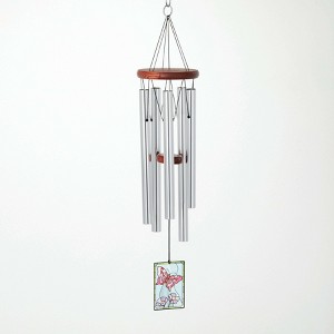 Woodstock Windchimes Decor Chime Butterfly, Wind Chimes For Outside, Wind Chimes For Garden, Patio, and Outdoor Decor, 26"L - 1 of 4