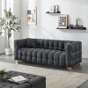 NicBex Modern 3-Seat Futon Sofa Couch with Pillows & Gold Feet,Waterproof Upholstered Lounge Settee Sofa for Living Room,Bedroom - 2 of 4