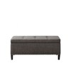 Sapphtopaz Ottoman with Storage Bench Ottoman Tufted Top Soft Close Storage Bench Storage Organizer for Entryway Bathroom Bedroom - 3 of 4