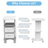 Mojgar Mobile Medical Trolley Cart 130 Lbs Load Portable Professional Cart - 4 of 4