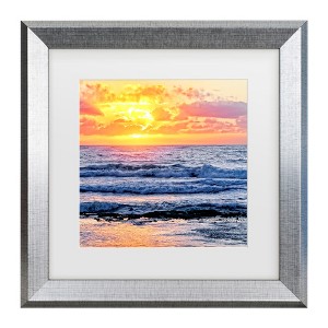 Trademark Fine Art - Beata Czyzowska Young Sunrise In My Square Matted Framed Art - 1 of 4