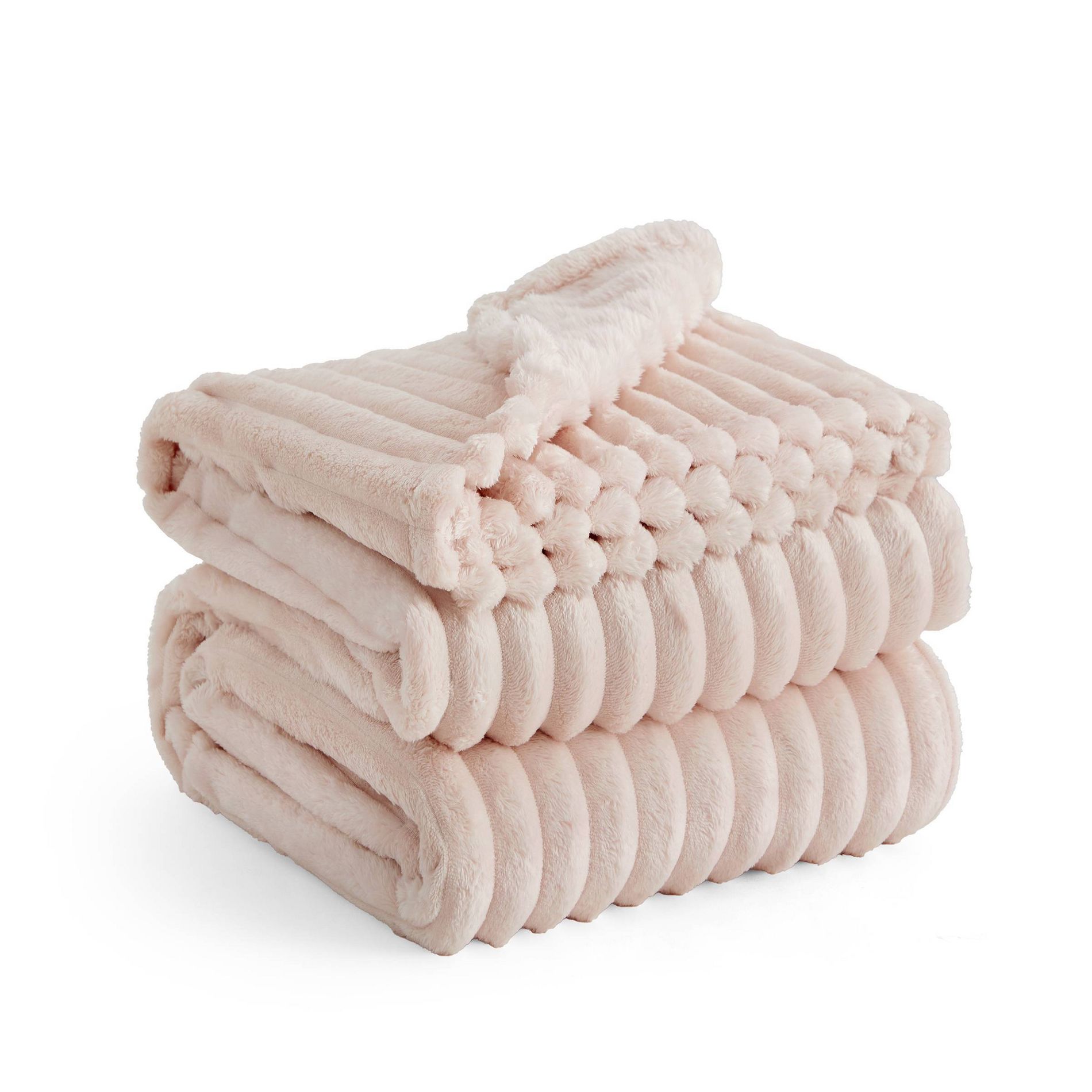Bedsure Twin/Twin XL Plush Blanket Crystal Pink