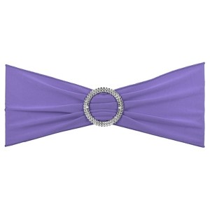 Unique Bargains Polyester Wedding Decoration Stretch Chair Sashes Bows 25 Pcs - 1 of 4