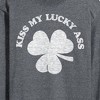 Men's - Instant Message - Kiss My Lucky Ass Long Sleeve Graphic T-Shirt - 2 of 4