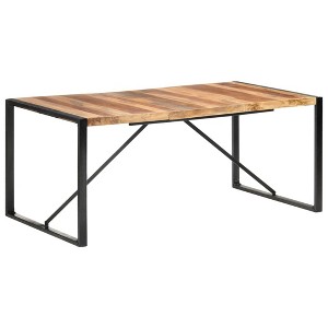 vidaXL Dining Table Natural Wood Solid Acacia wood Large - 1 of 2