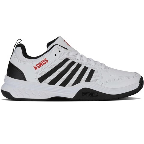 K-Swiss Men's Court Express 2 Tennis Shoe (White/Black/Mars Red) (11)