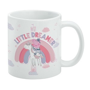 Peppa Pig Little Dreamer Ceramic Coffee Mug, Novelty Gift Mugs for Coffee, Tea and Hot Drinks, 11oz, White - 1 of 4