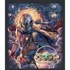 Women's Star Wars The Mandalorian Starry Night Best Friend Portrait Racerback Tank Top - 2 of 4