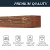 SEVOBAL Decorative Wall Shelf 60" Rustic Wood Fireplace Mantel Wall-Mounted Floating Shelf for Home Decor, Brown, 60"*9"*6" - 4 of 4