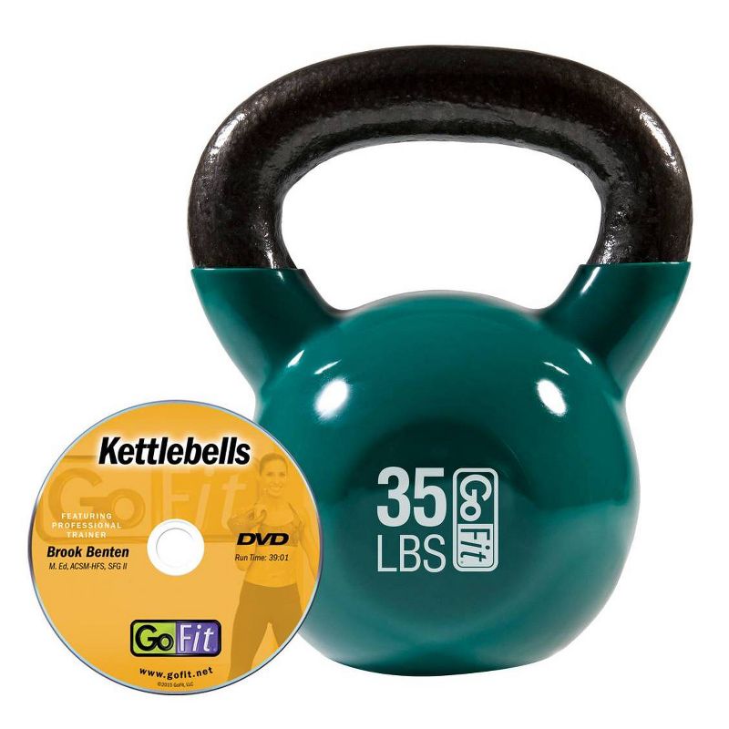 GoFit Kettlebell with Core DVD &#45; Green &#40;35 lbs&#46;&#41;, 4 of 7
