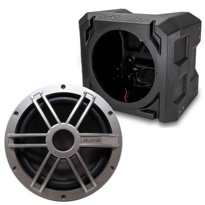 Bluave X10S2S 10" X Series Marine Subwoofer 250w 2-Ohm Silver Grill + Box