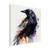 Canvas Wall Art - Sasha 'The Crow' Wall Art for Living Room, Bedroom, or Office Décor by Trademark Fine Art - 14 x 14 Inches - 2 of 4