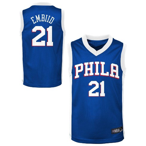 Joel Embiid White Philadelphia 76ers Player-Issued #21 Jersey from