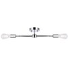 Elegant Lighting Zane 2 lights chrome flush mount - 3 of 4