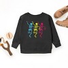 The Juniper Shop Three Skeletons Dancing Neon Youth Sweatshirt - 3 of 4