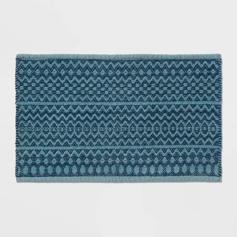 Teal bath shop rugs