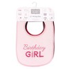 Hudson Baby Infant Girl Cotton Terry Drooler Bibs with Fiber Filling 12pk, Cute Girl Holiday Sayings, One Size - 2 of 2