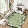Modern Abstract Striped Area Rug Machine Washable Stain Resistant Indoor Carpet Low Pile Non Slip Non Shedding Floor Cover for Living Room Bedroom - 2 of 4