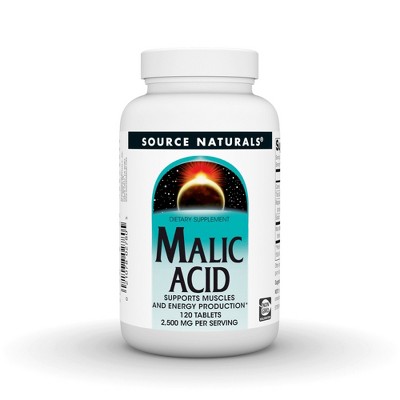 Malic Acid 833 mg by Source Naturals, Inc.  -  120 Tablets