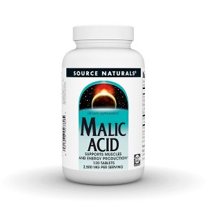 Malic Acid 833 mg by Source Naturals, Inc.  -  120 Tablets - 1 of 3