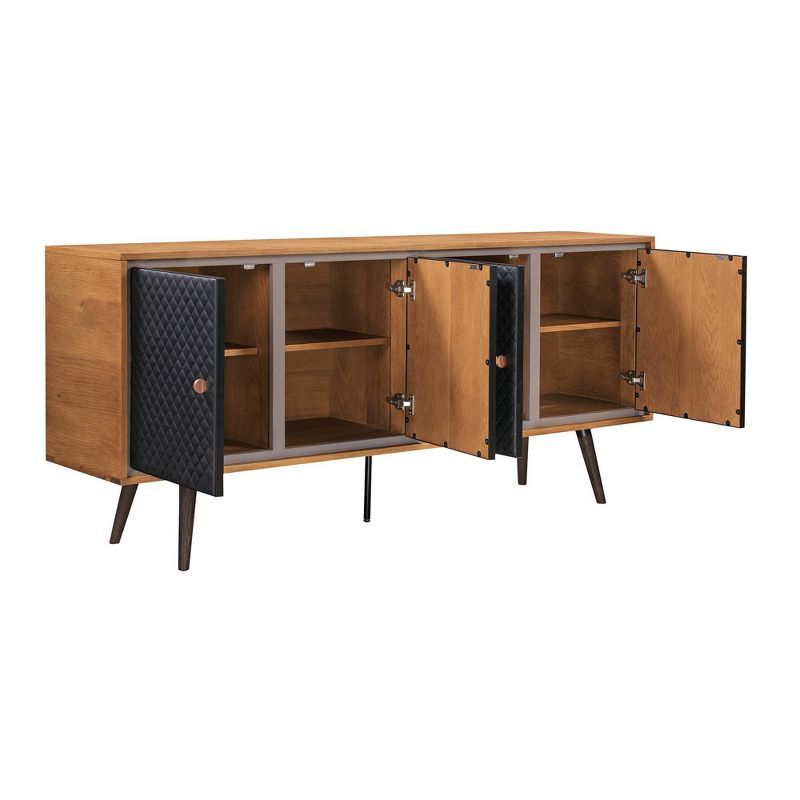 Coco Sideboard Cabinets Rustic Oak/Brown - Armen Living, 2 of 7