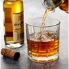 11 Ounce Double Old Fashion Drinking Glass-Textured Cut Glass, Set of 6 - 4 of 4