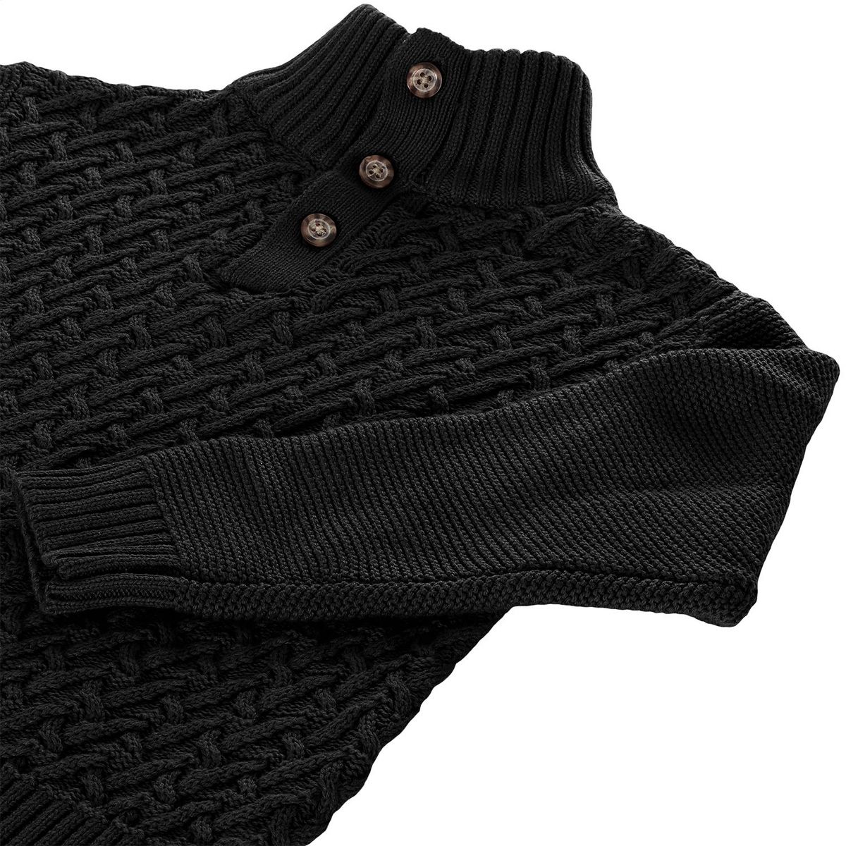Gioberti Boy's Mock Neck Pullover Knitted Sweater - thumbnail 4